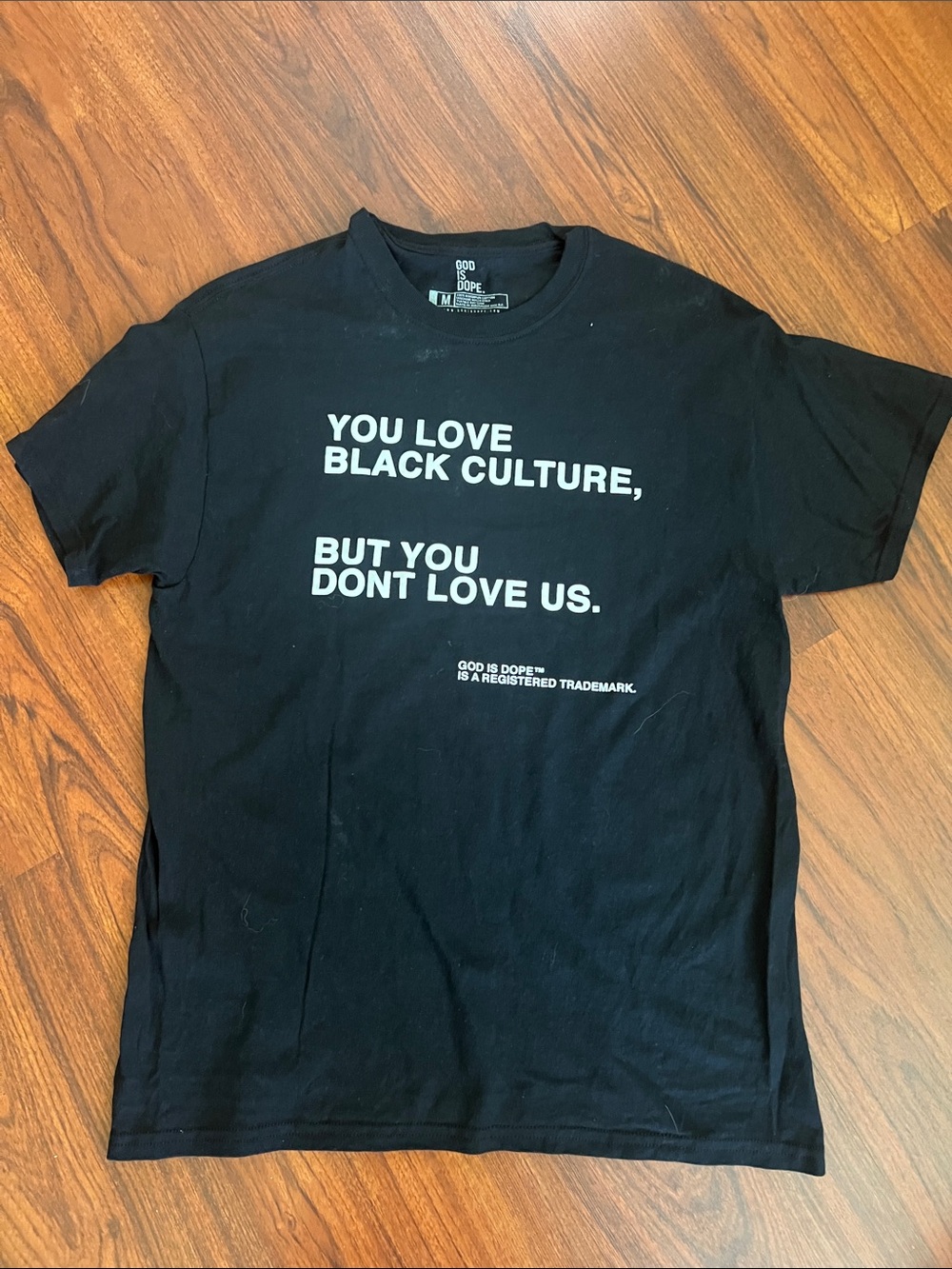 God Is Dope Black Short-Sleeve Graphic Tee - You Love Black Culture